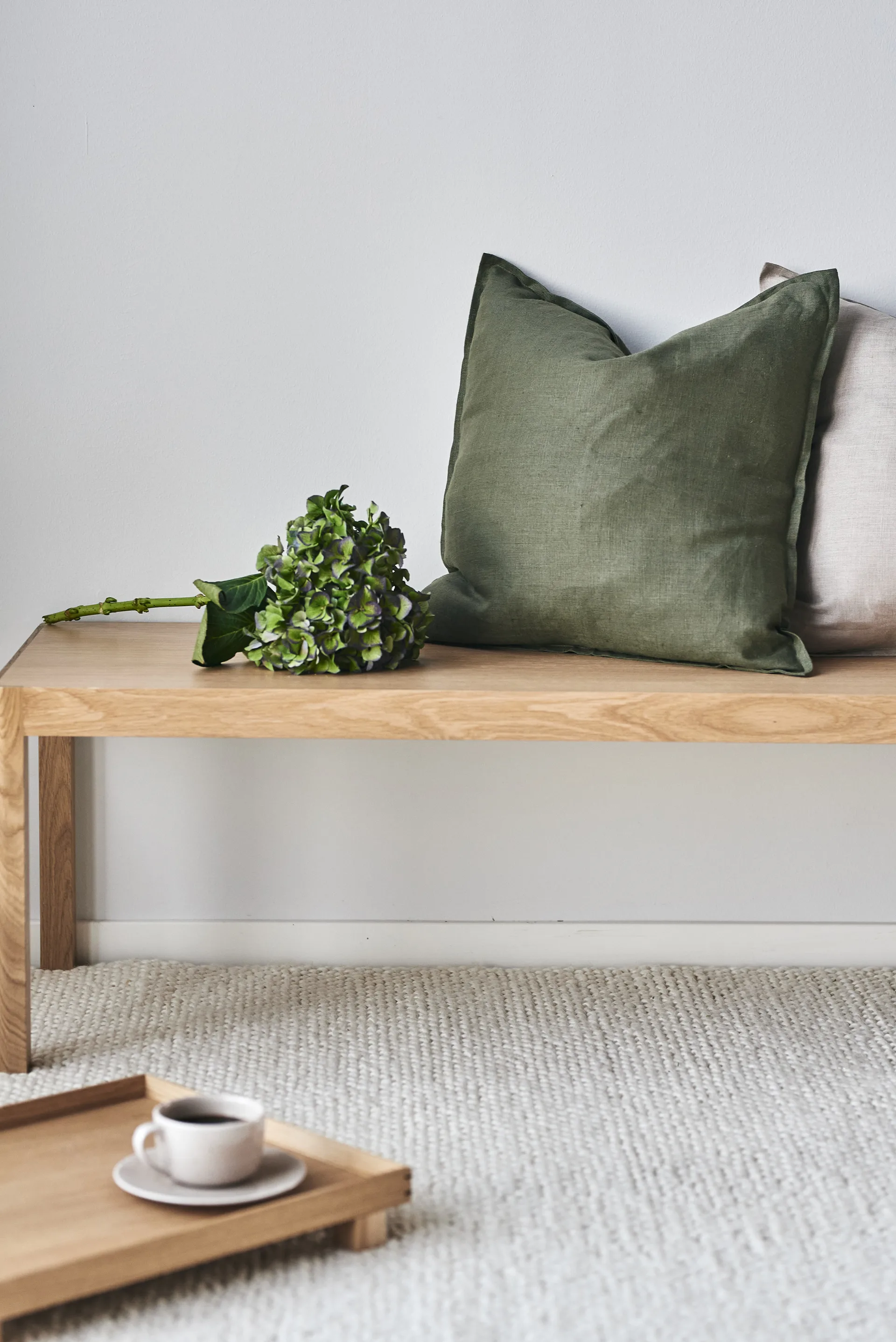 Flock 羊毛地毯 natural white, 170x240 cm Scandi Living