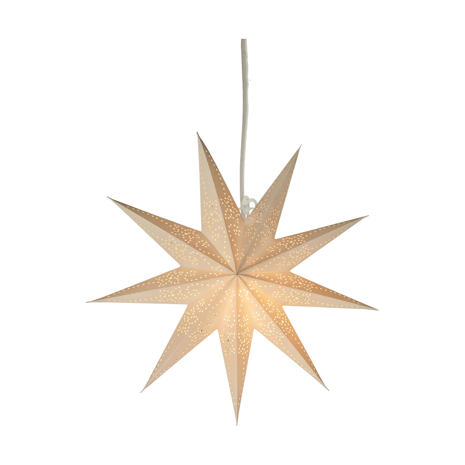 Folk 系列降临节星星装饰灯, 白色_Ø45cm Scandi Living