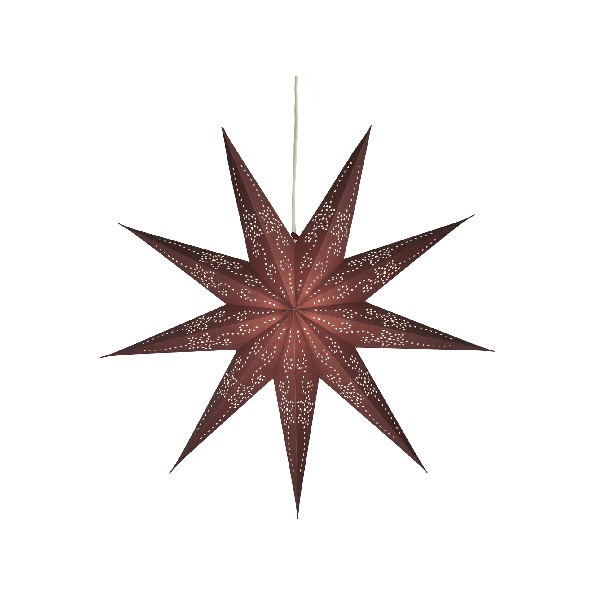 Folk 系列降临节星星装饰灯, 酒红色_Ø60cm Scandi Living