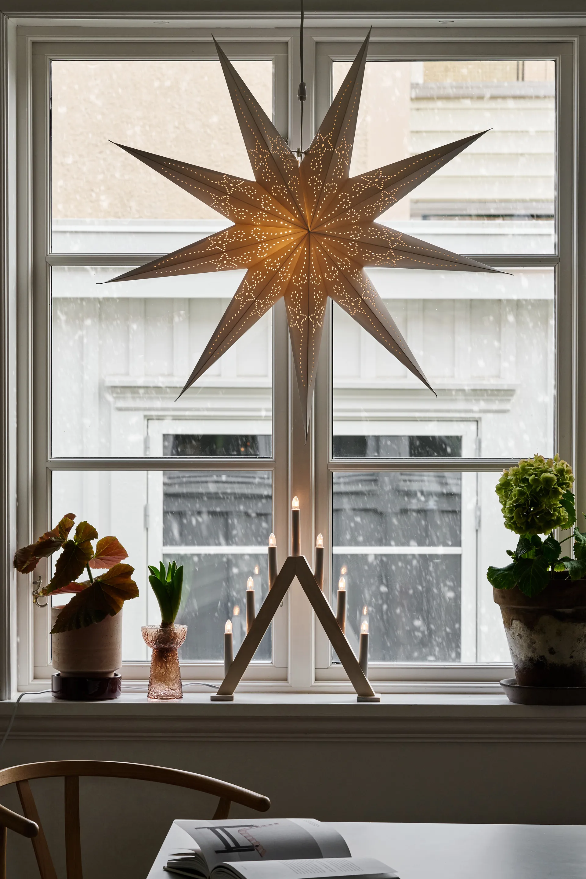 Folk advent star, 白色_Ø80cm Scandi Living