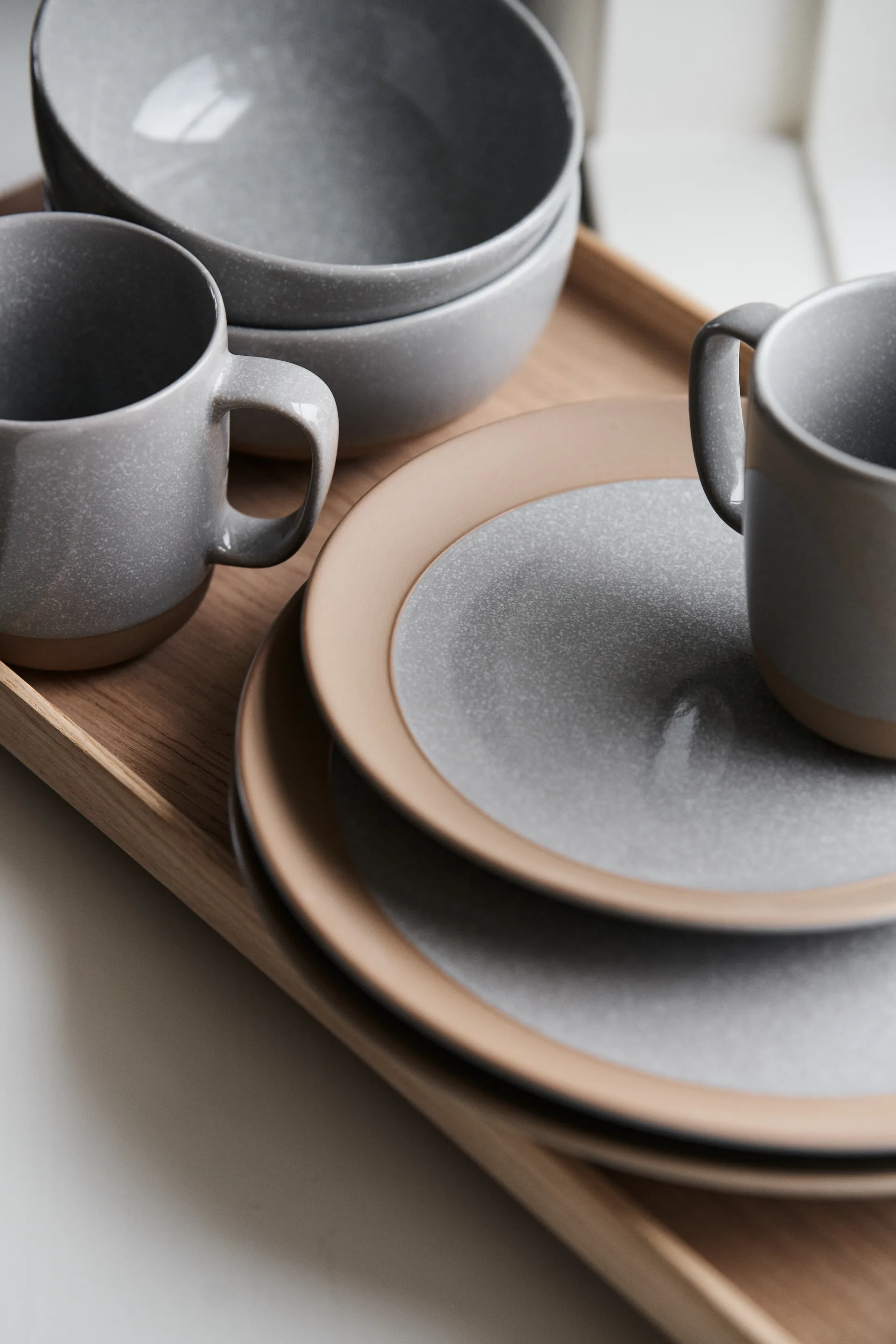 Fossil small 盘子 Ø21 cm, 灰色 Scandi Living