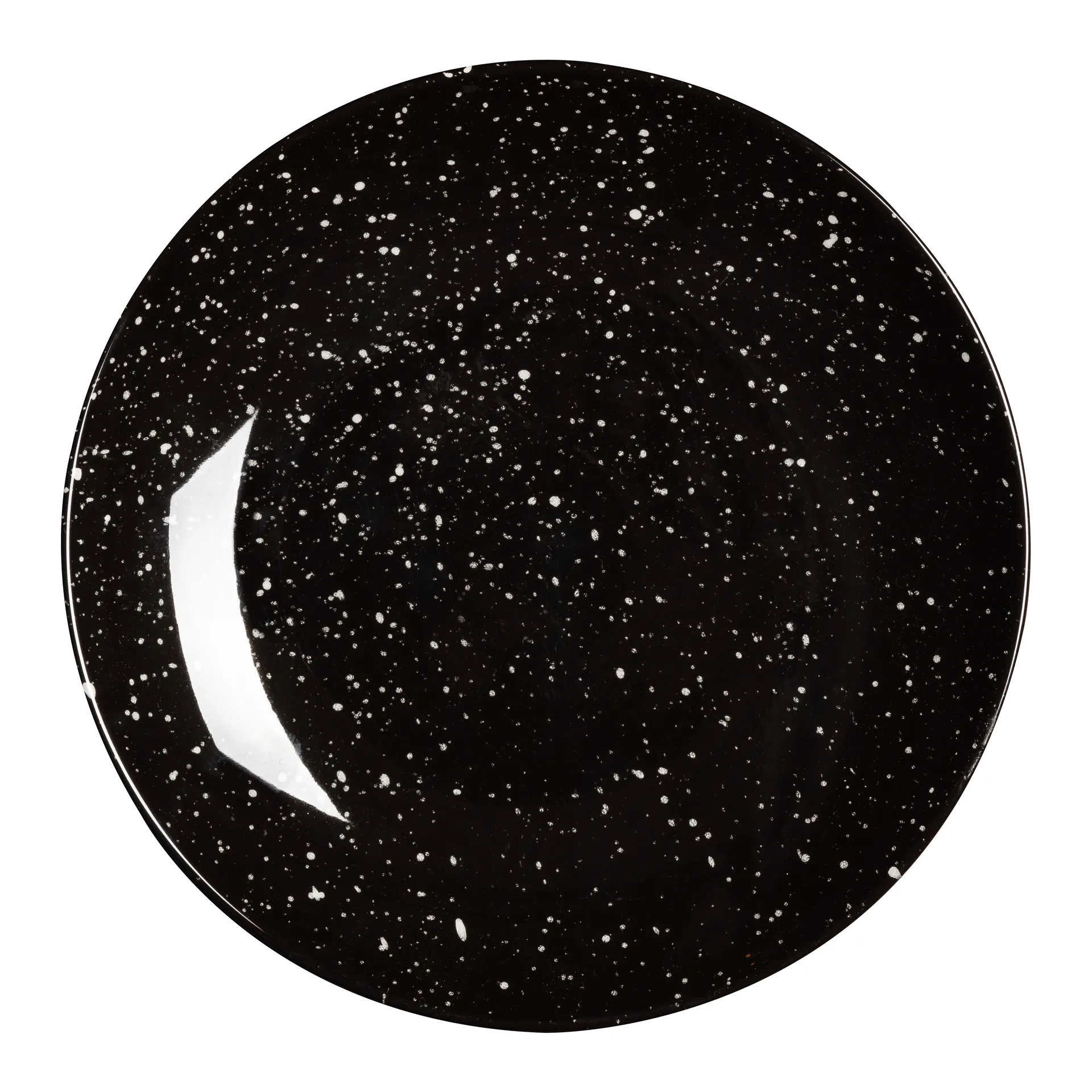 Freckle | 小雀斑  盘子 Ø20 cm, 黑色 Scandi Living