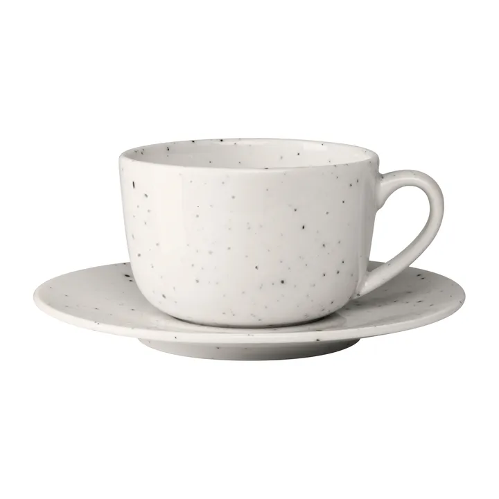 Freckle小雀斑 杯子和碟子 260ml - 白色 - Scandi Living