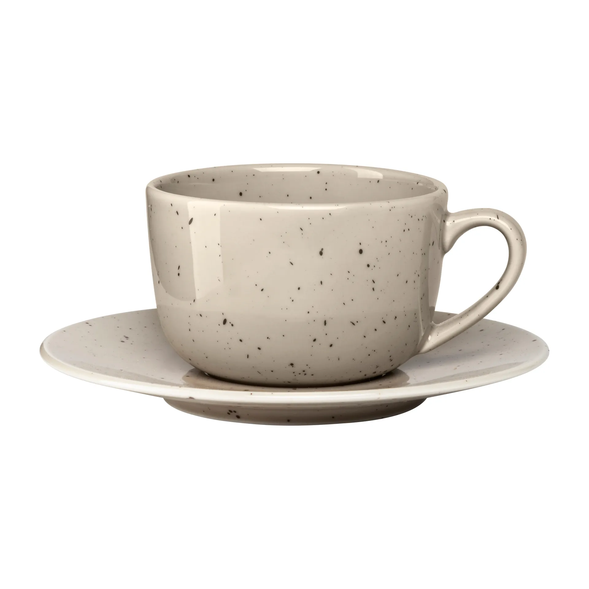 Freckle小雀斑 杯子和碟子 260ml, 米色 Scandi Living