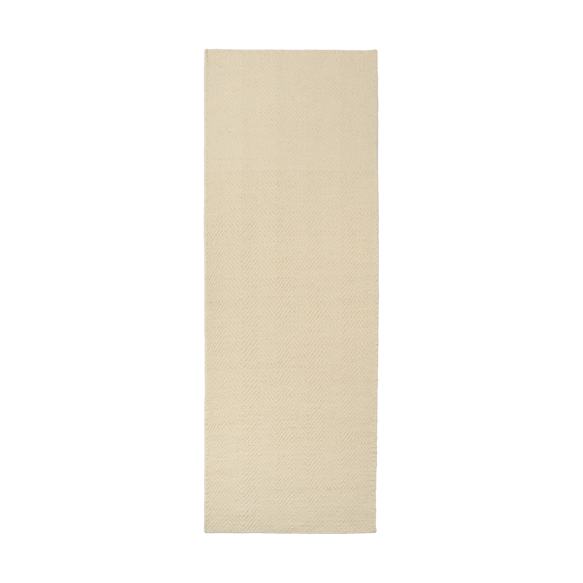 Furrow 羊毛地毯 natural white, 80x240cm Scandi Living