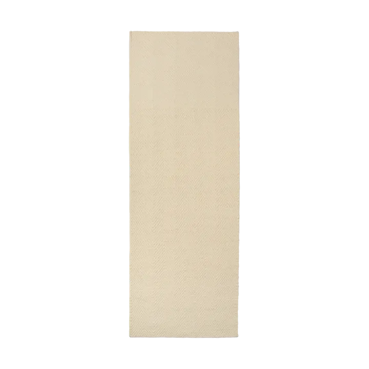 Furrow 羊毛地毯 natural white - 80x240cm - Scandi Living