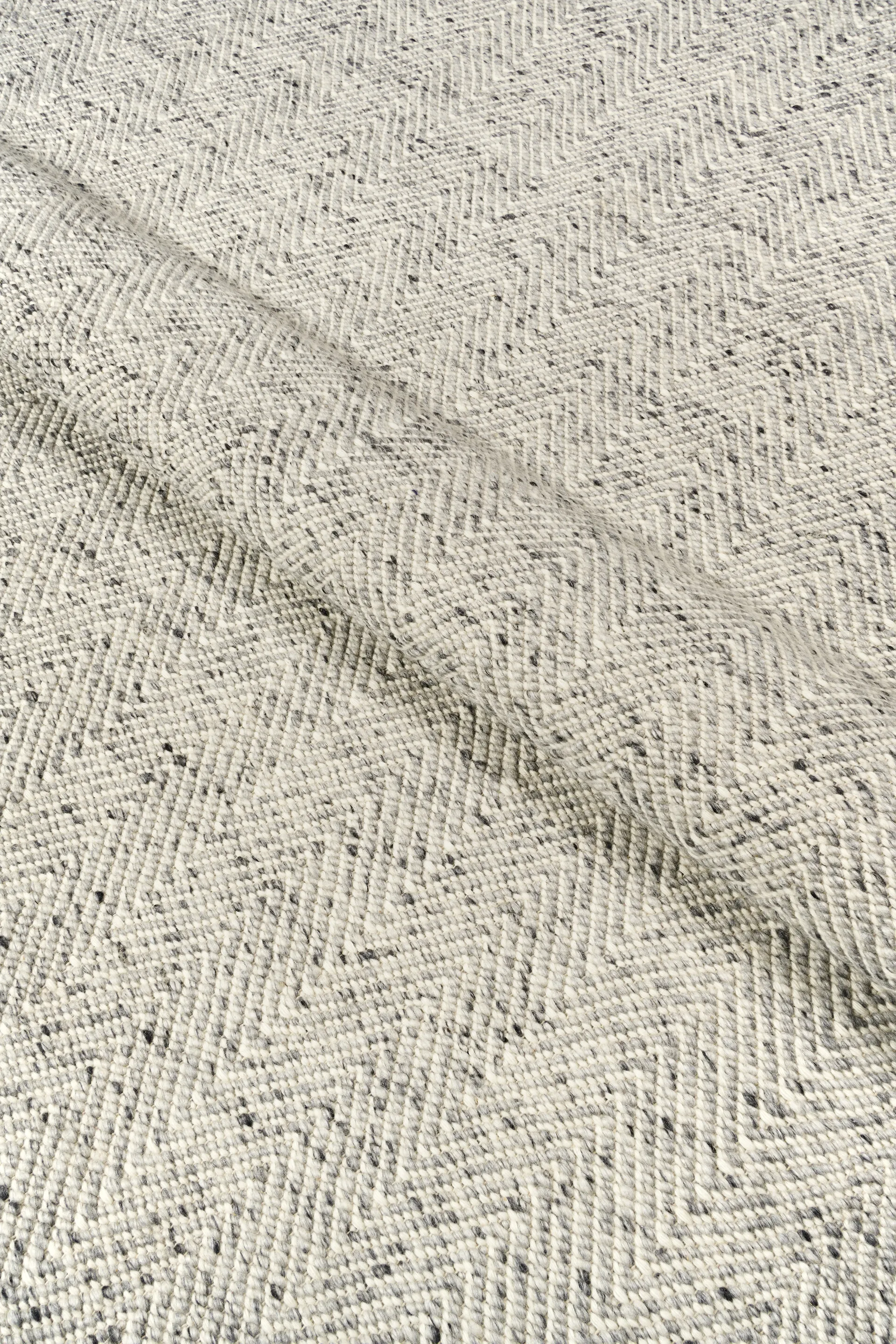 Furrow 羊毛地毯 natural white/grey, 170x240cm Scandi Living