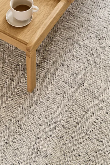 Furrow 羊毛地毯 natural white/grey - 170x240cm - Scandi Living