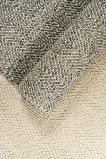 Furrow 羊毛地毯 natural white/grey - 170x240cm - Scandi Living