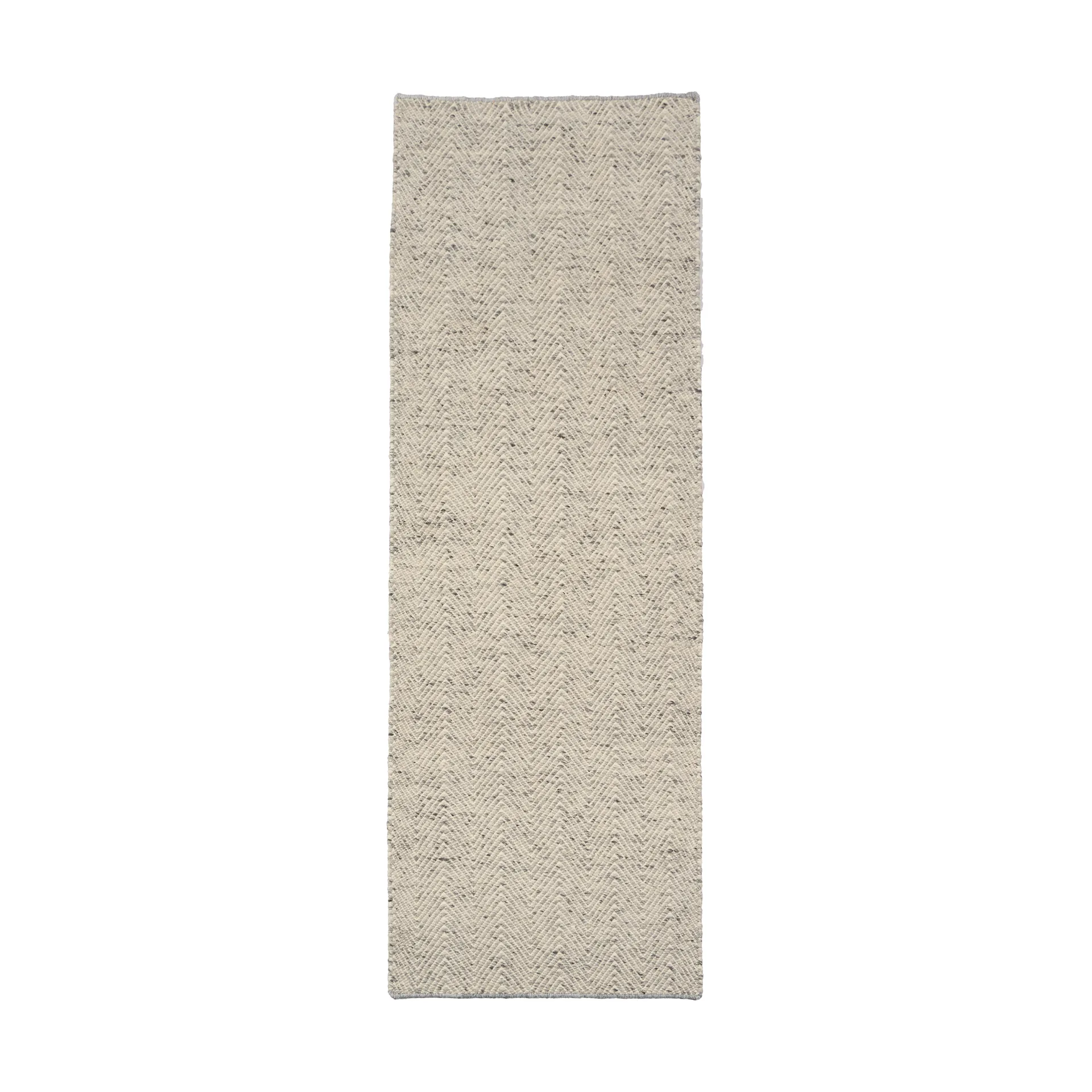 Furrow 羊毛地毯 natural white/grey, 80x240 cm Scandi Living