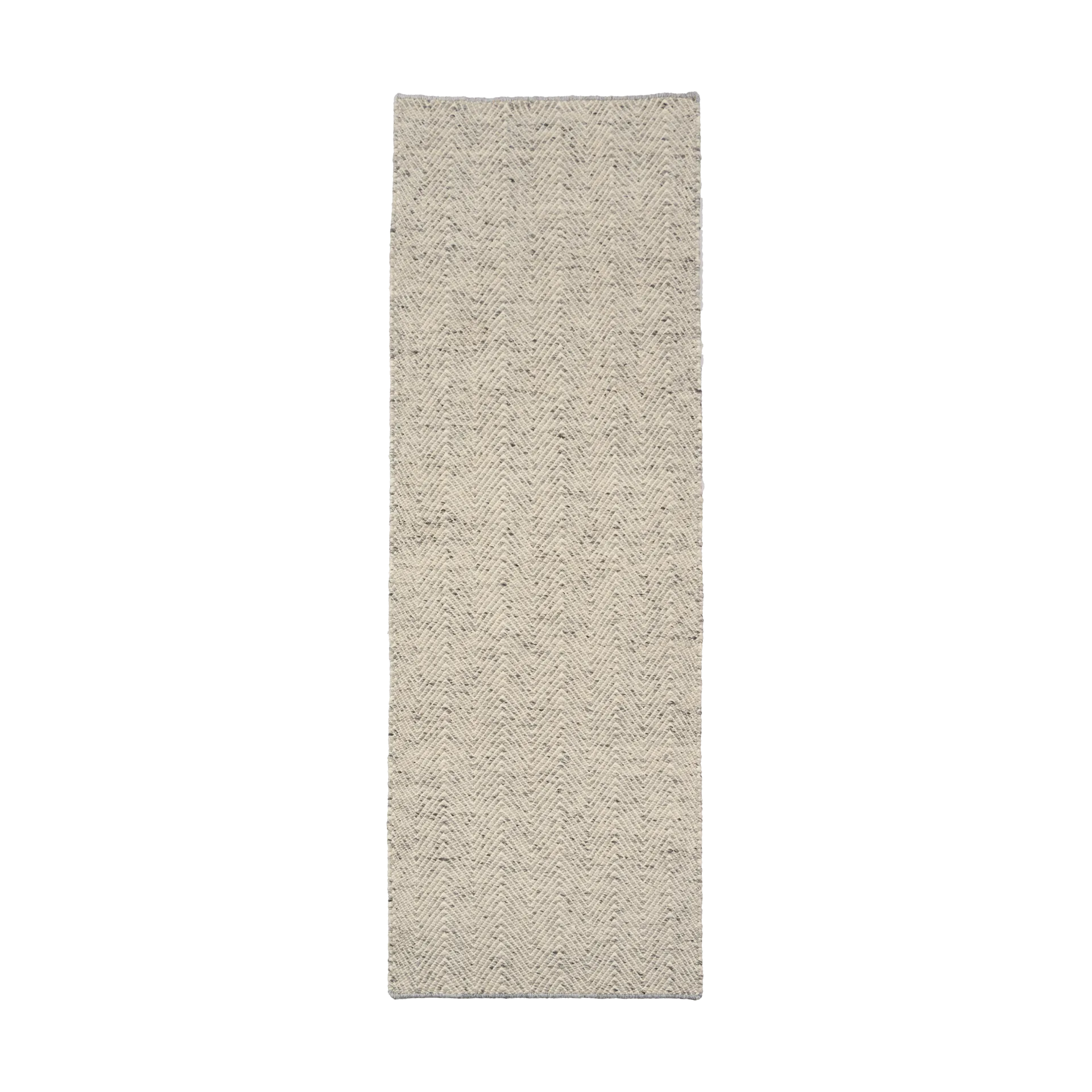 Furrow 羊毛地毯 natural white/grey, 80x240cm Scandi Living