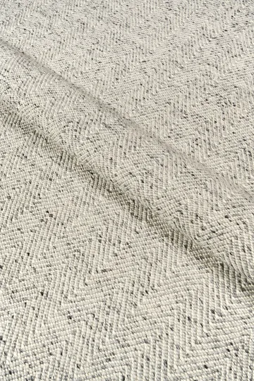 Furrow 羊毛地毯 natural white/grey - 80x240cm - Scandi Living