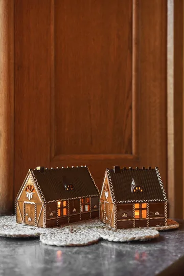 Ginger bread 烛台 house - 18 cm - Scandi Living