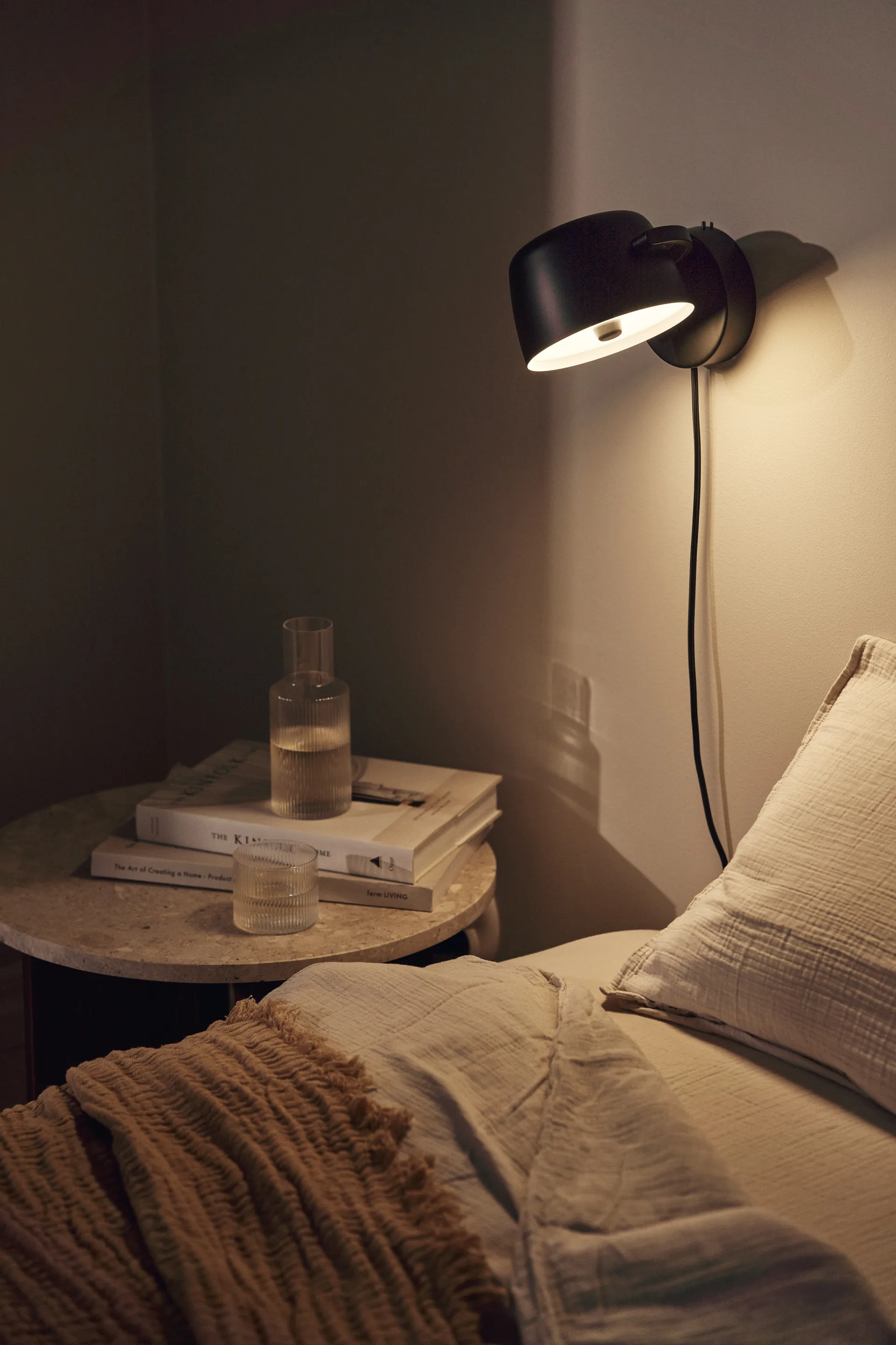 Halo 壁灯 Ø16 cm, 黑色 Scandi Living