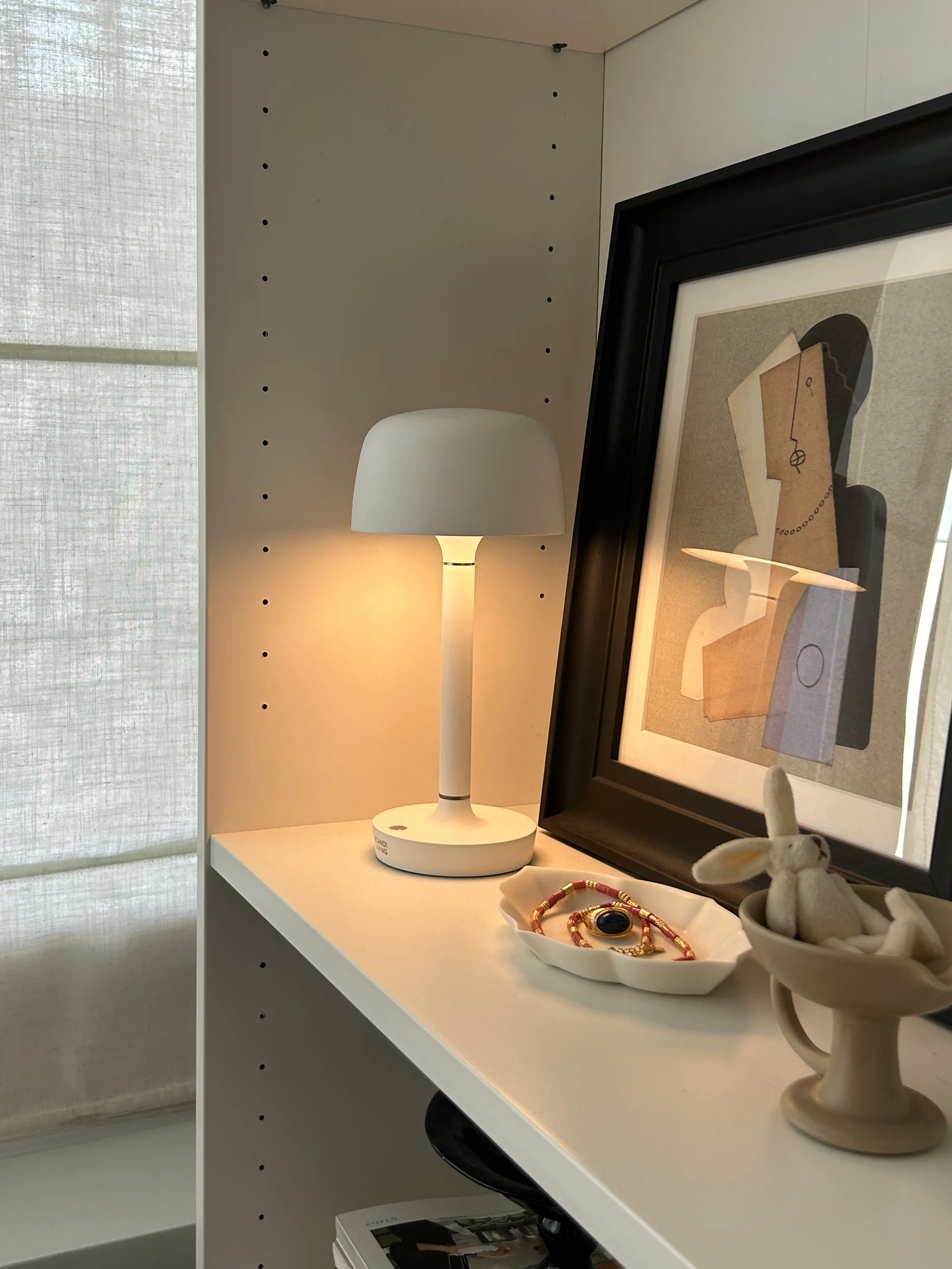 Halo 便携 台灯 25,5 cm, 白色 Scandi Living