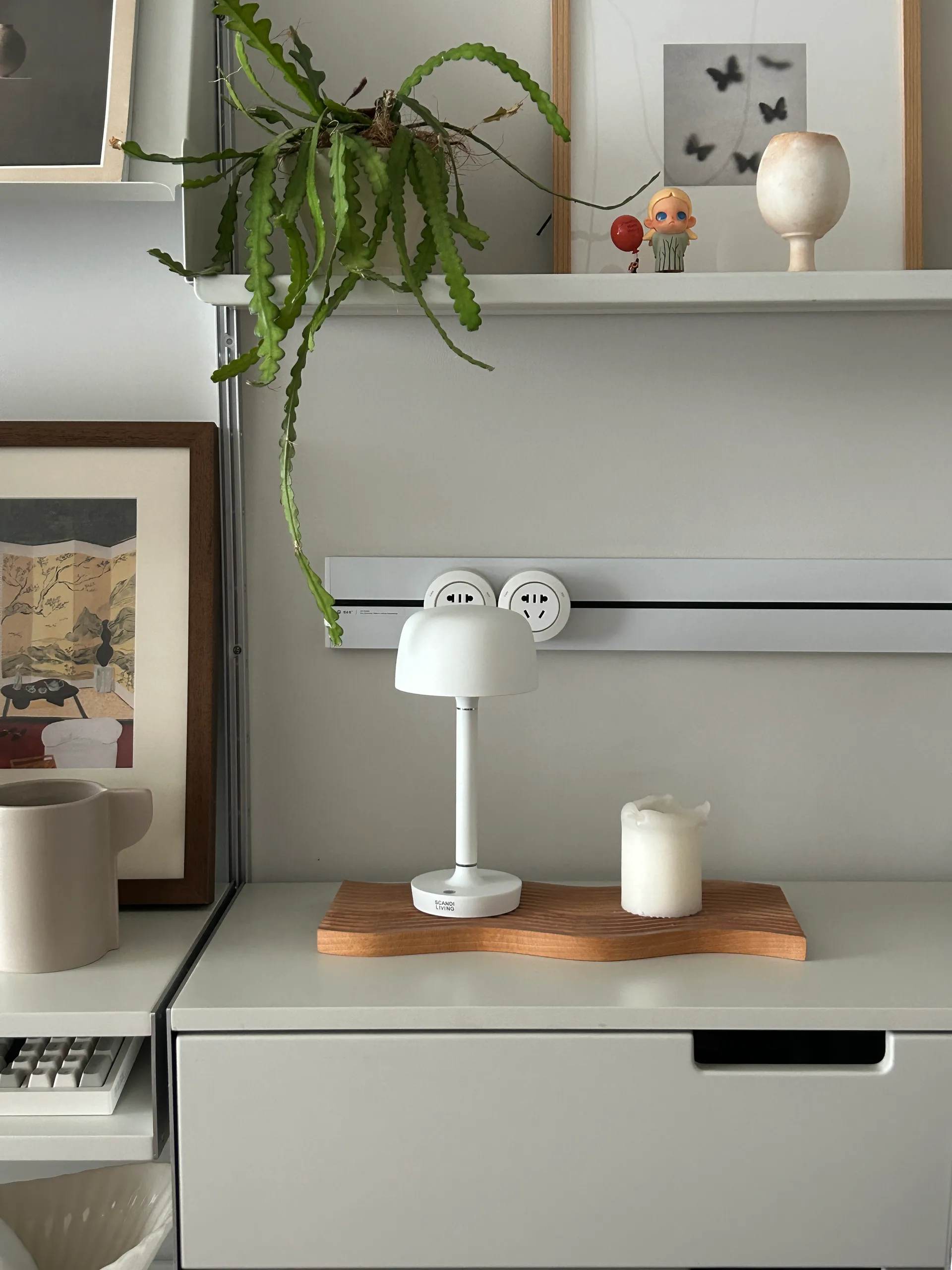 Halo 便携 台灯 25,5 cm, 白色 Scandi Living