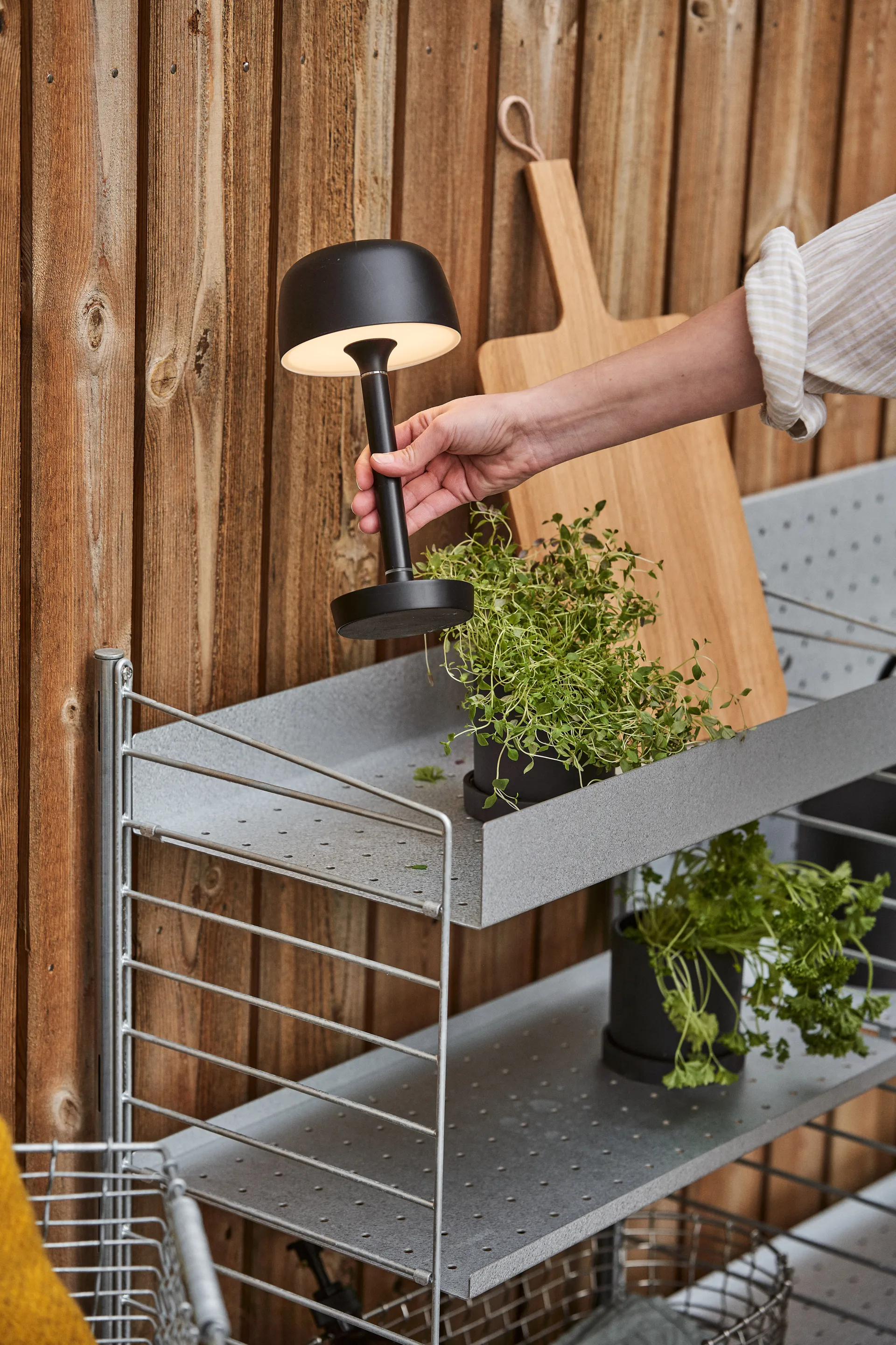 Halo 便携 台灯 25,5 cm, 黑色 Scandi Living