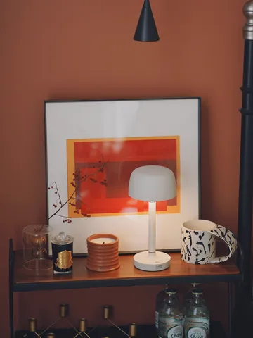 Halo便携式台灯25,5cm - 米色 - Scandi Living