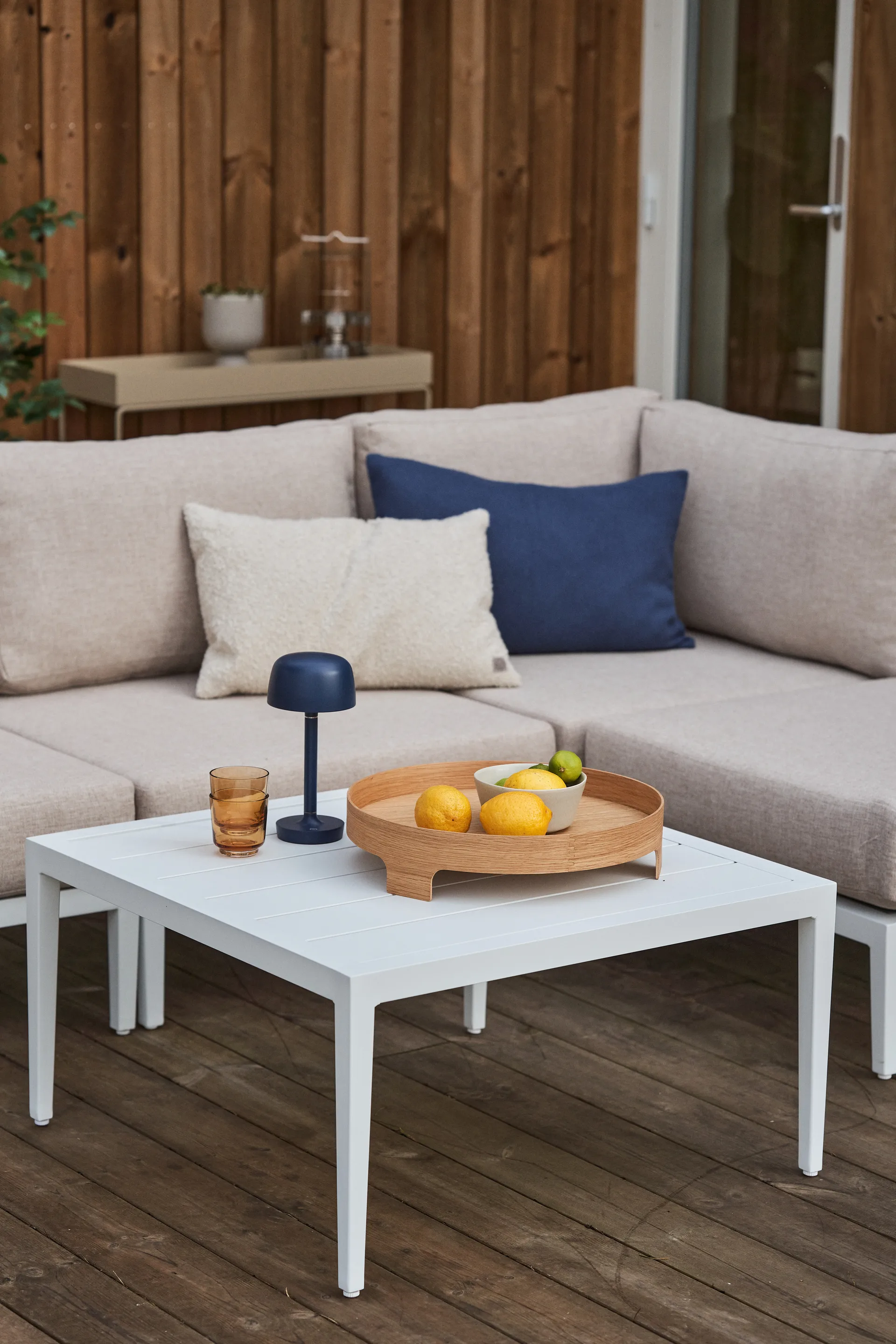 Halo便携式台灯25,5cm, 蓝色 Scandi Living