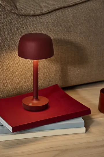 Halo便携式台灯25,5cm - 勃艮第红 - Scandi Living