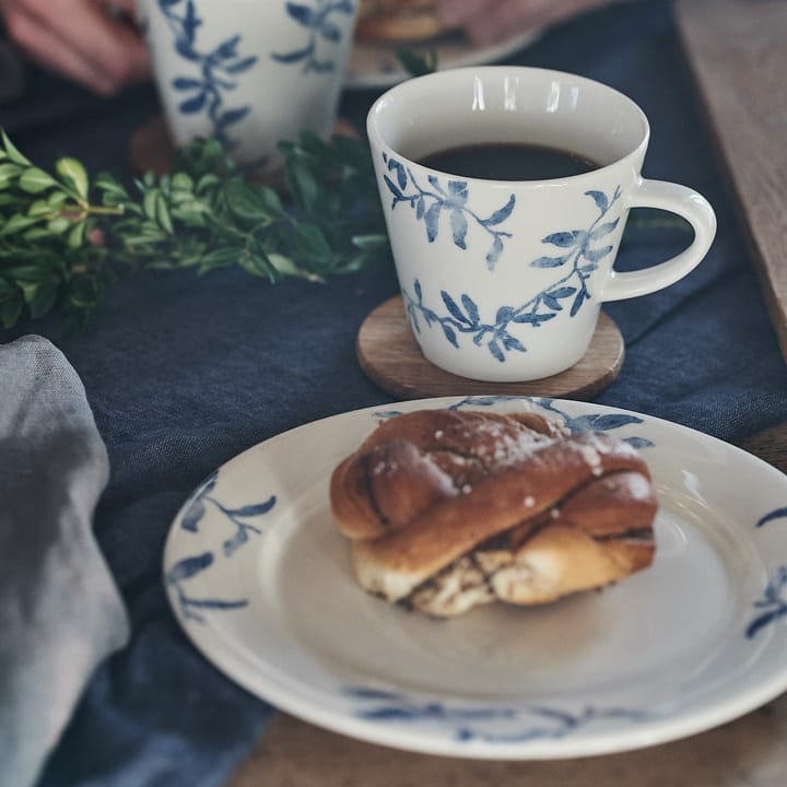 海蓝草 Havspil  北欧设计瓷器套装 21cm 平盘四件套装, 蓝色-白色 Scandi Living