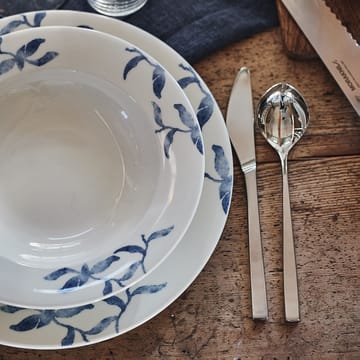 海蓝草 Havspil  北欧设计瓷器套装 28cm 平盘四件套装 - 蓝色-白色 - Scandi Living