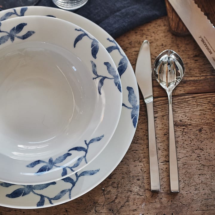 海蓝草 Havspil  北欧设计瓷器套装 28cm 平盘四件套装, 蓝色-白色 Scandi Living