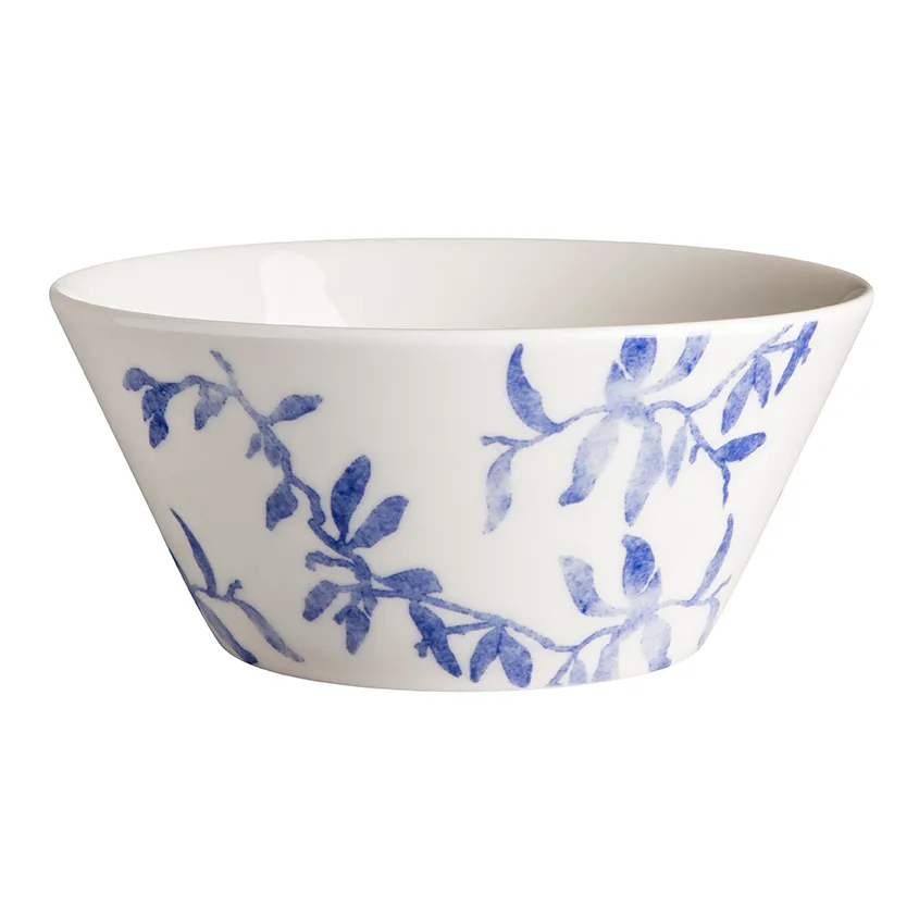 海蓝草 Havspil 北欧设计瓷器套装 600ml 碗四件套装, 蓝白 Scandi Living