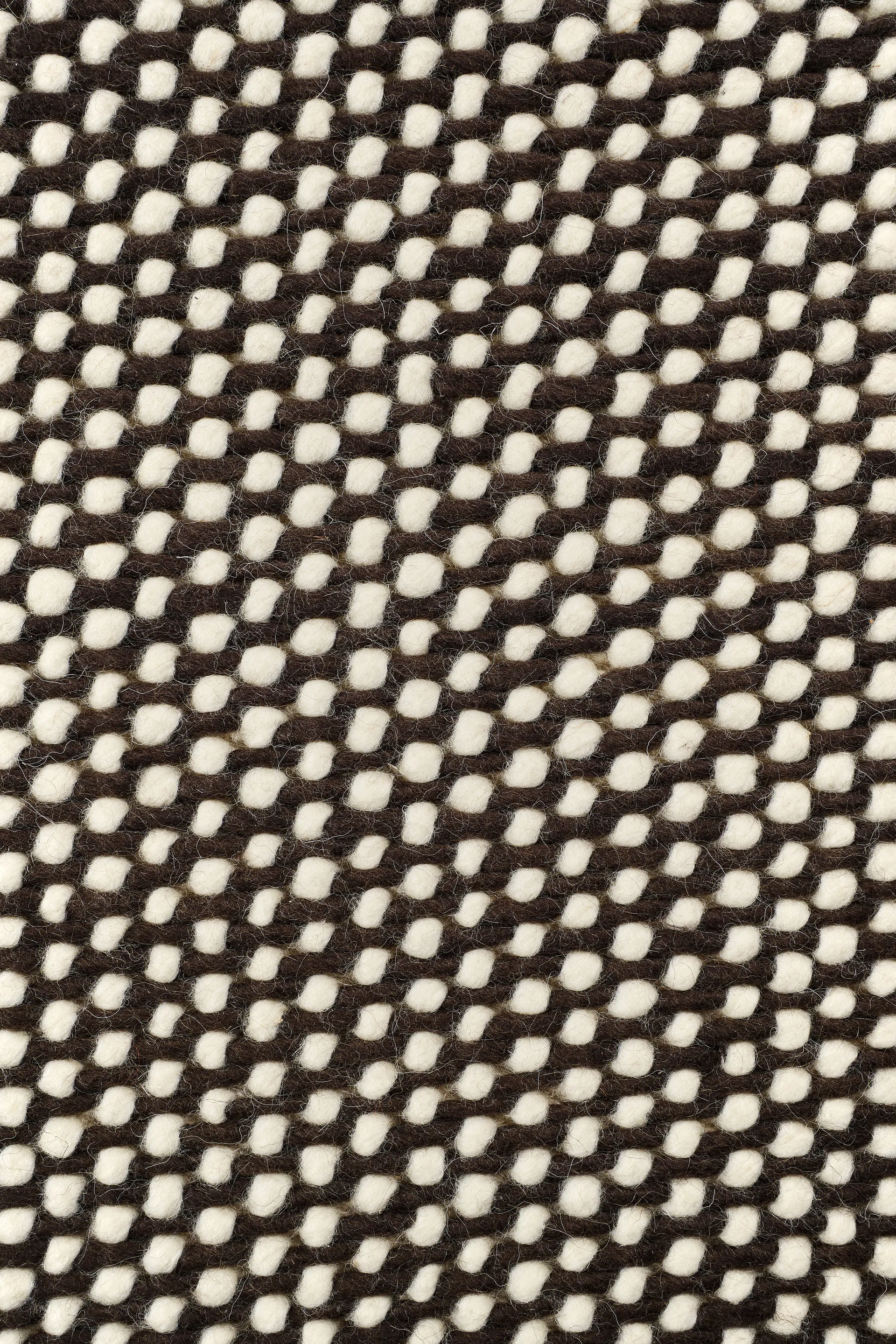 Hill 羊毛地毯 white/brown, 170x240 cm Scandi Living