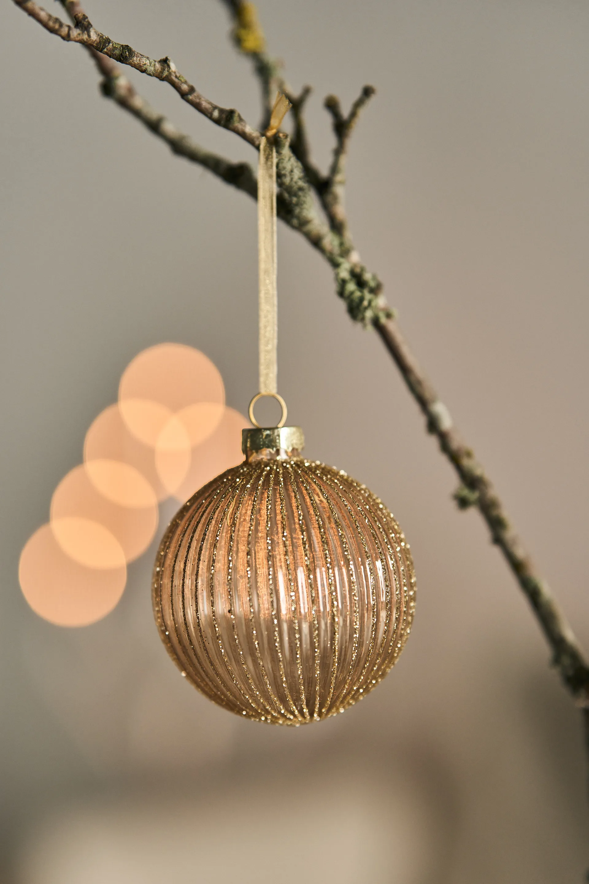 Holiday baubles 六件套装, Gold Scandi Living