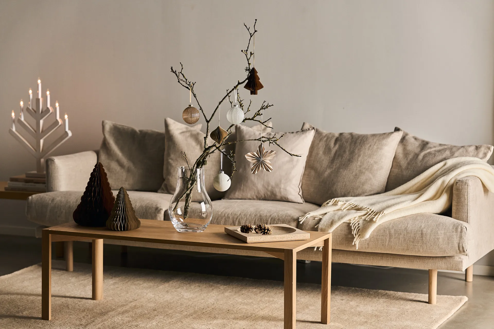 Holiday baubles 六件套装, Gold Scandi Living