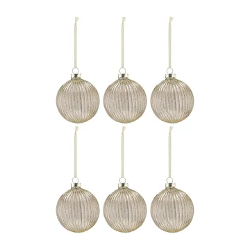 Holiday baubles 六件套装 - Gold - Scandi Living