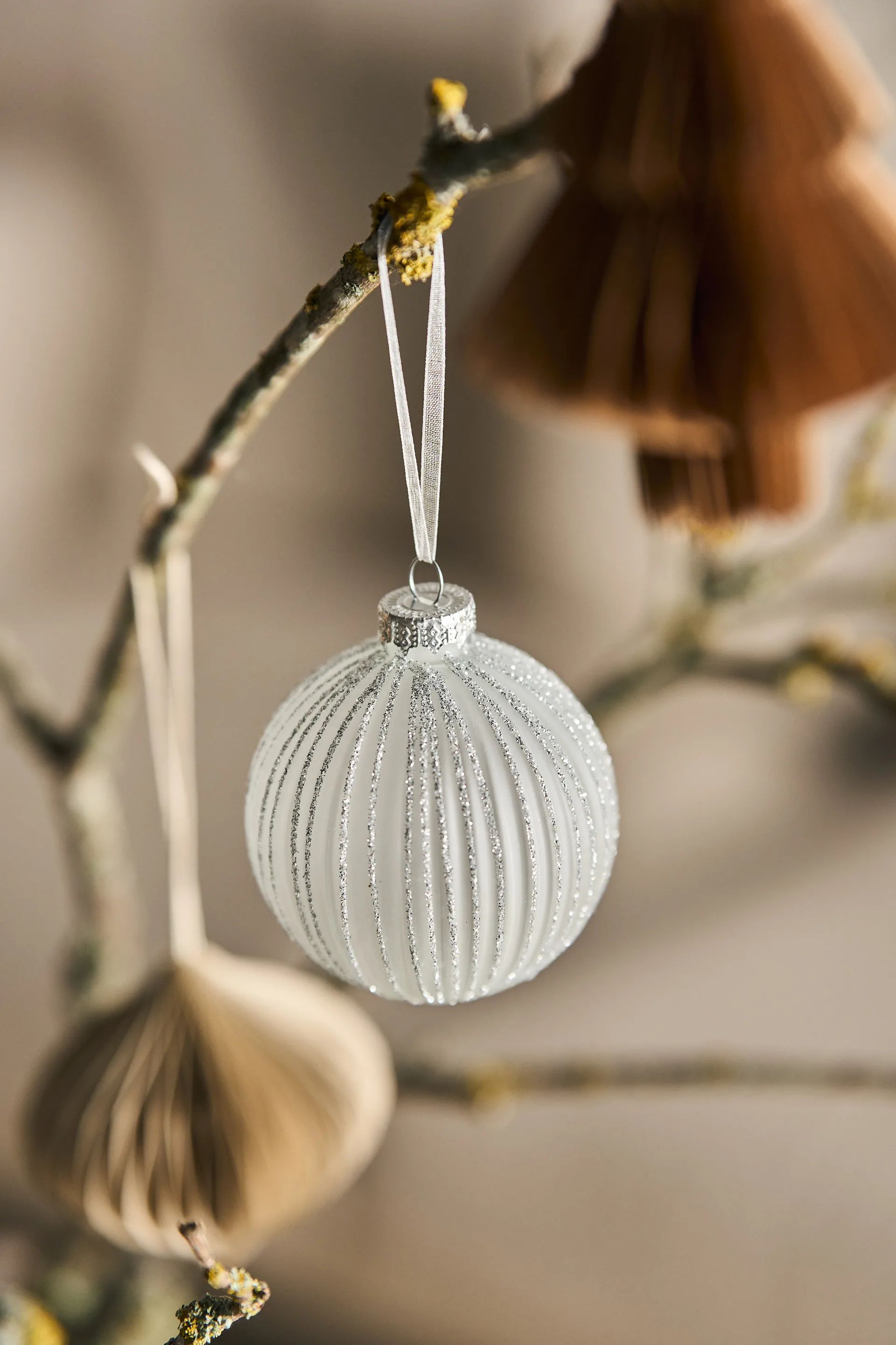 Holiday baubles 六件套装, 白色 Scandi Living