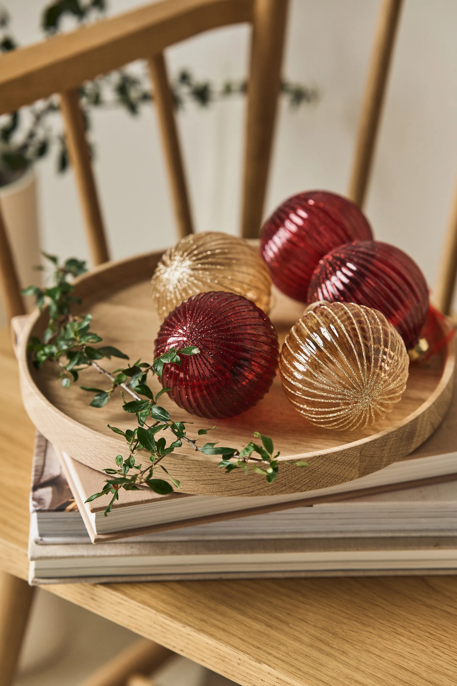 Holiday baubles 六件套装, 红色 Scandi Living