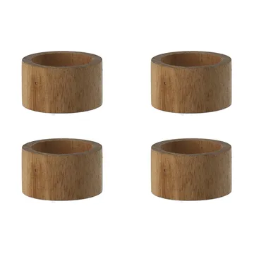 Hollow餐巾环 Ø5cm 4件装 - 相思木 - Scandi Living