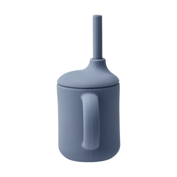 Idun好好喝水系列 马克杯 含硅基吸管 120ml - 蓝色 - Scandi Living