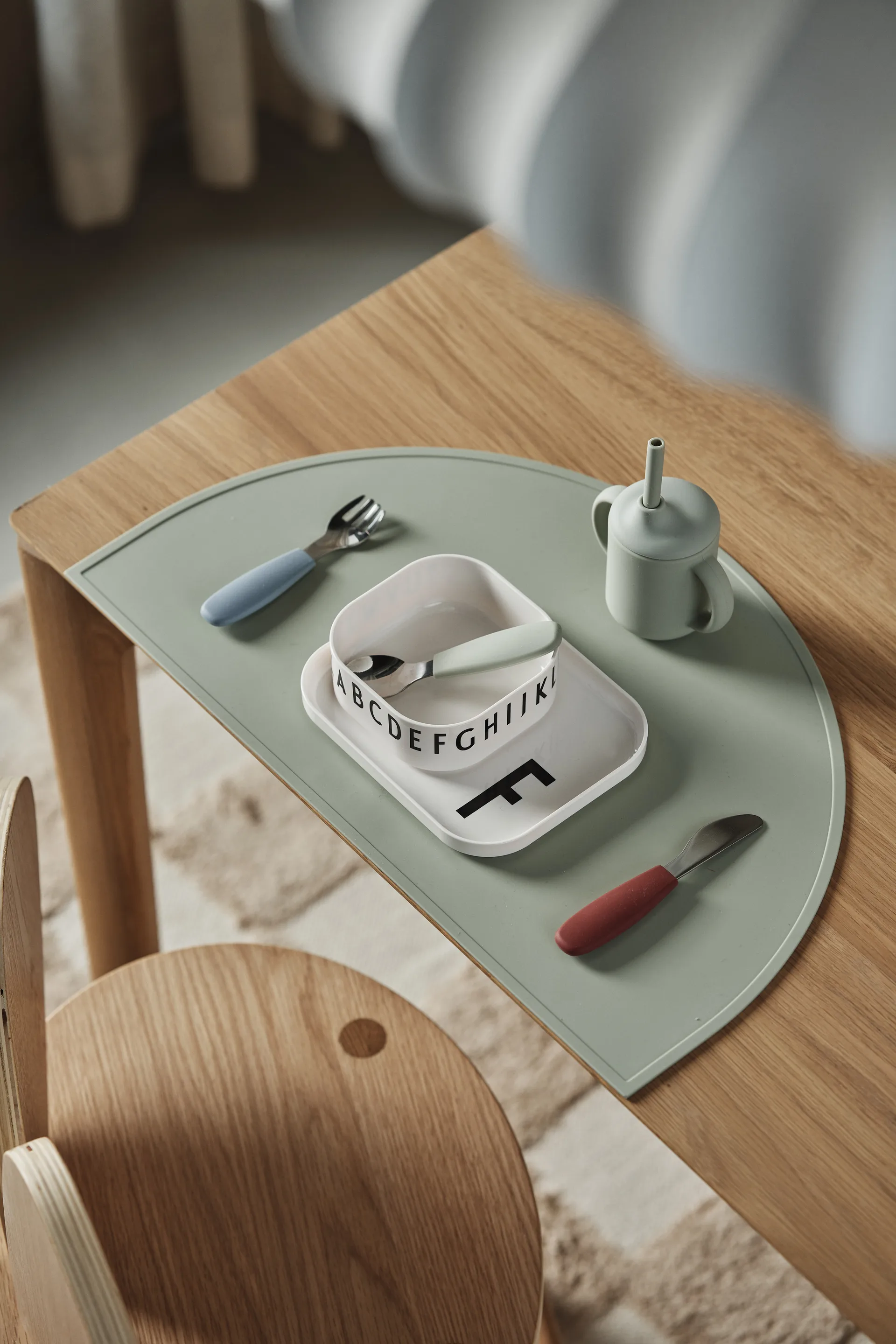 Idun好好喝水系列 马克杯 含硅基吸管 120ml, 绿色 Scandi Living