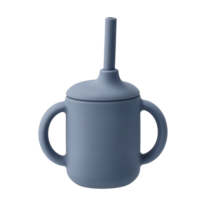 Idun 马克杯 with silicone 吸管 120 ml - 蓝色 - Scandi Living