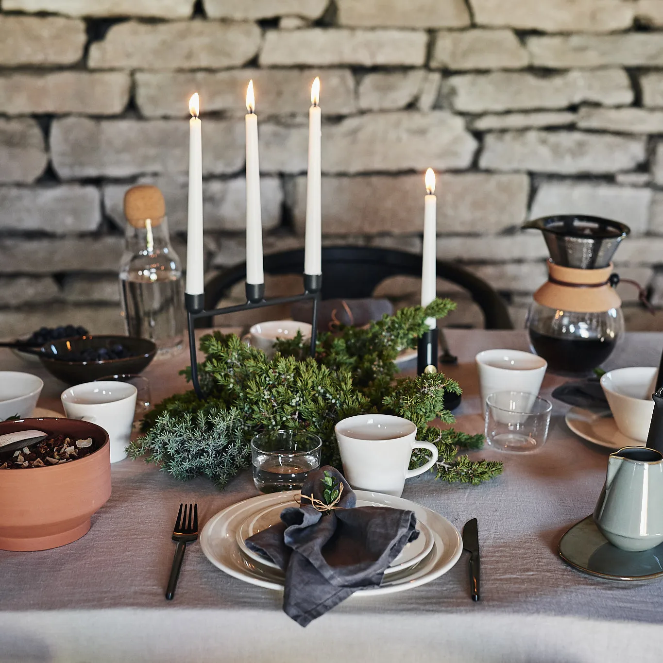 Kalk 边盘21cm 4只装, 白色 Scandi Living