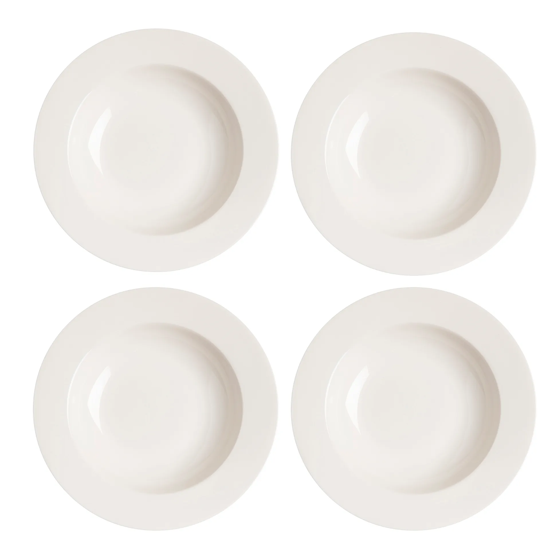 Kalk 深盘23cm 4只装, 白色 Scandi Living