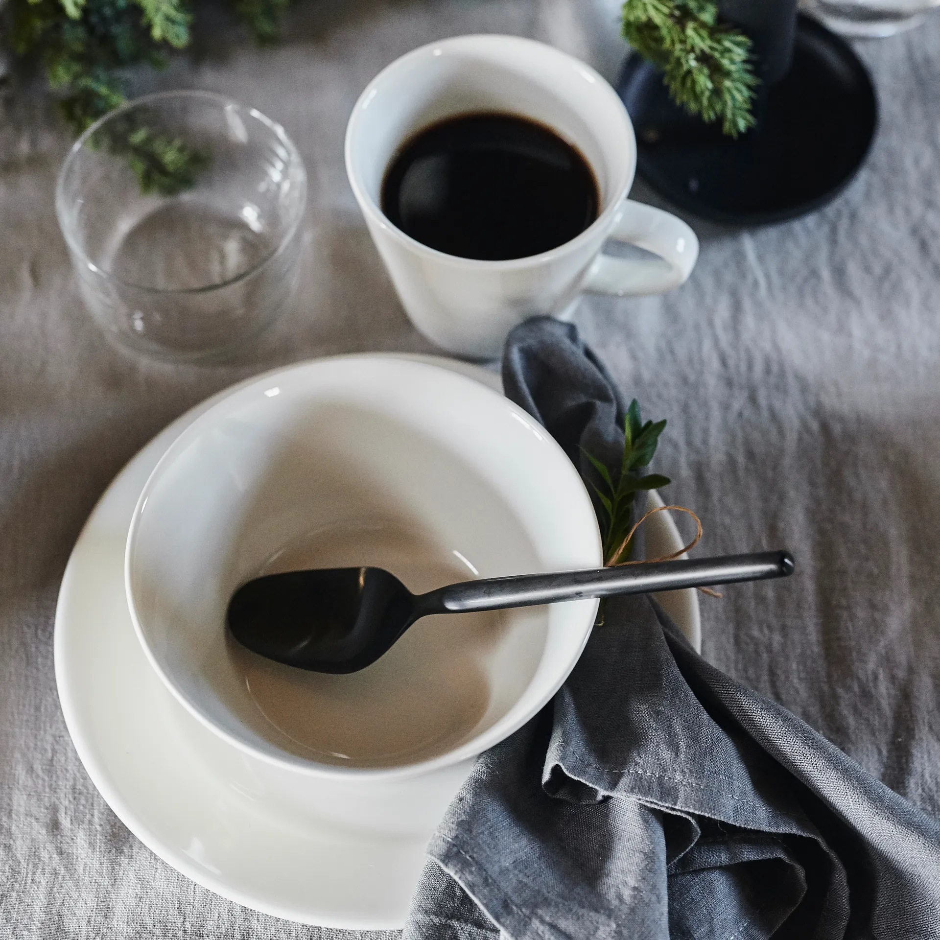 Kalk 柯尔克 纯白瓷器 碗 60 cl 四件套装, 白色 Scandi Living