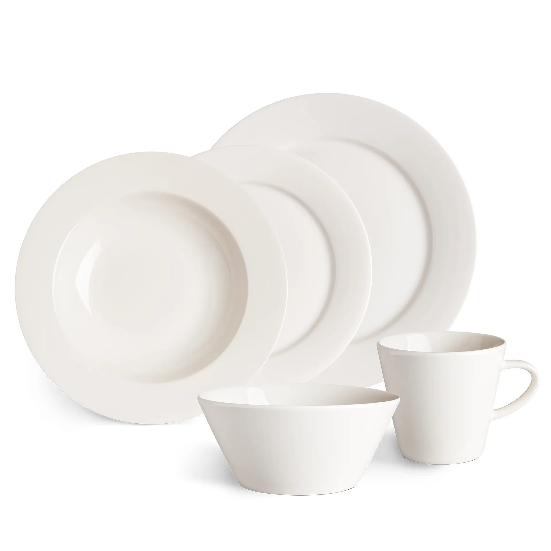 Kalk马克杯300ml四件套, 白色 Scandi Living