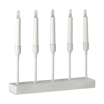 Kindle 便携将临节蜡烛台30cm - 白色 - Scandi Living
