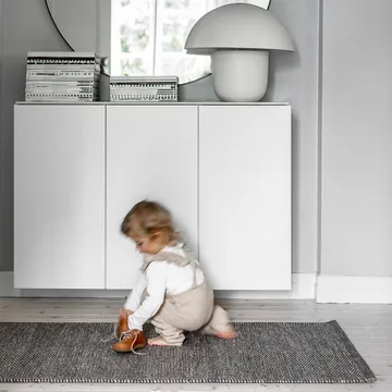 Lea 羊毛地毯 nature grey - 80x240cm - Scandi Living