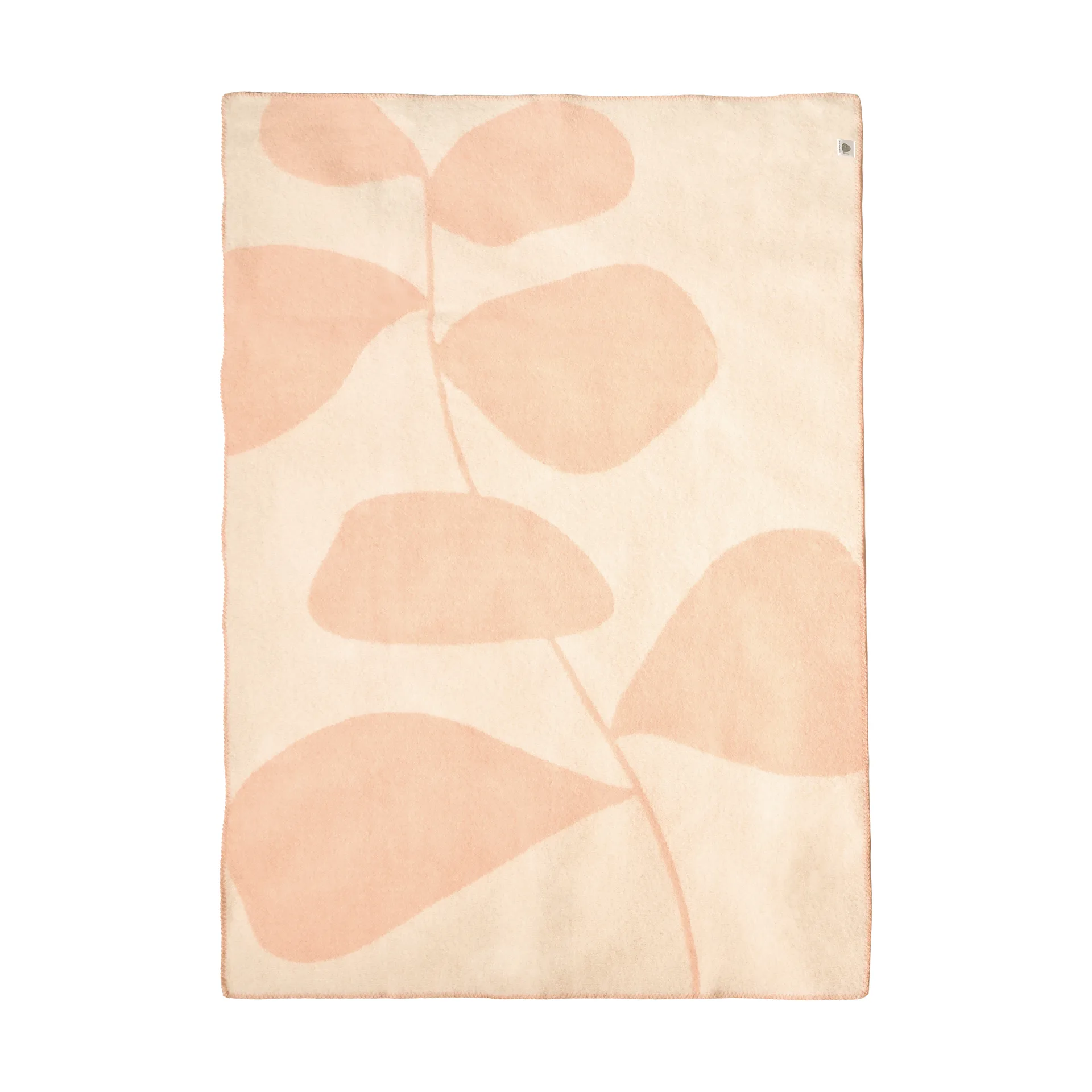Leaf 花叶系列 羊毛毯 130x180 cm, 桃色 Scandi Living