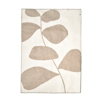 Leaf 花叶系列 羊毛毯 130x180 cm - 鼹鼠棕 - Scandi Living