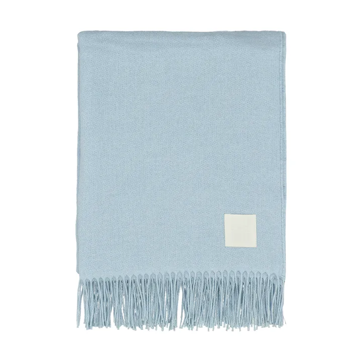 Loom 北欧针织再生棉盖毯125x170cm - 天蓝色 - Scandi Living