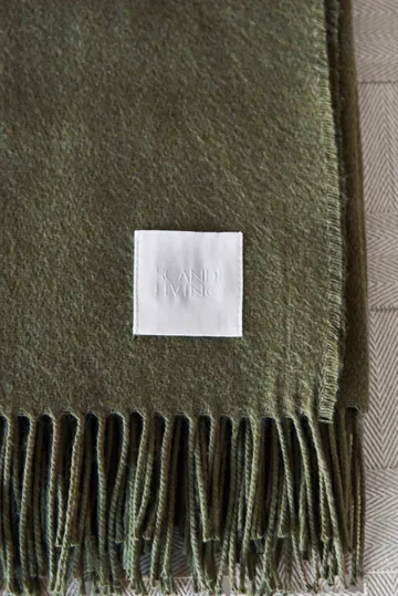 Loom 北欧针织再生棉盖毯125x170cm - 卡其色 - Scandi Living