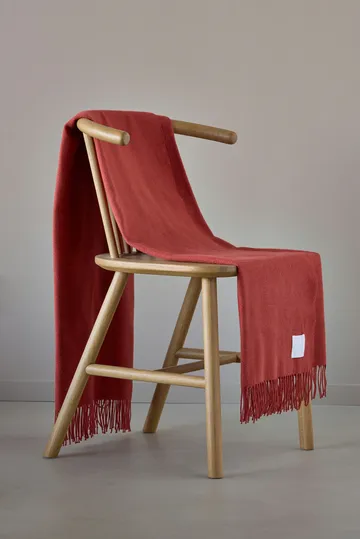 Loom 北欧针织再生棉盖毯125x170cm - 铁锈红 - Scandi Living