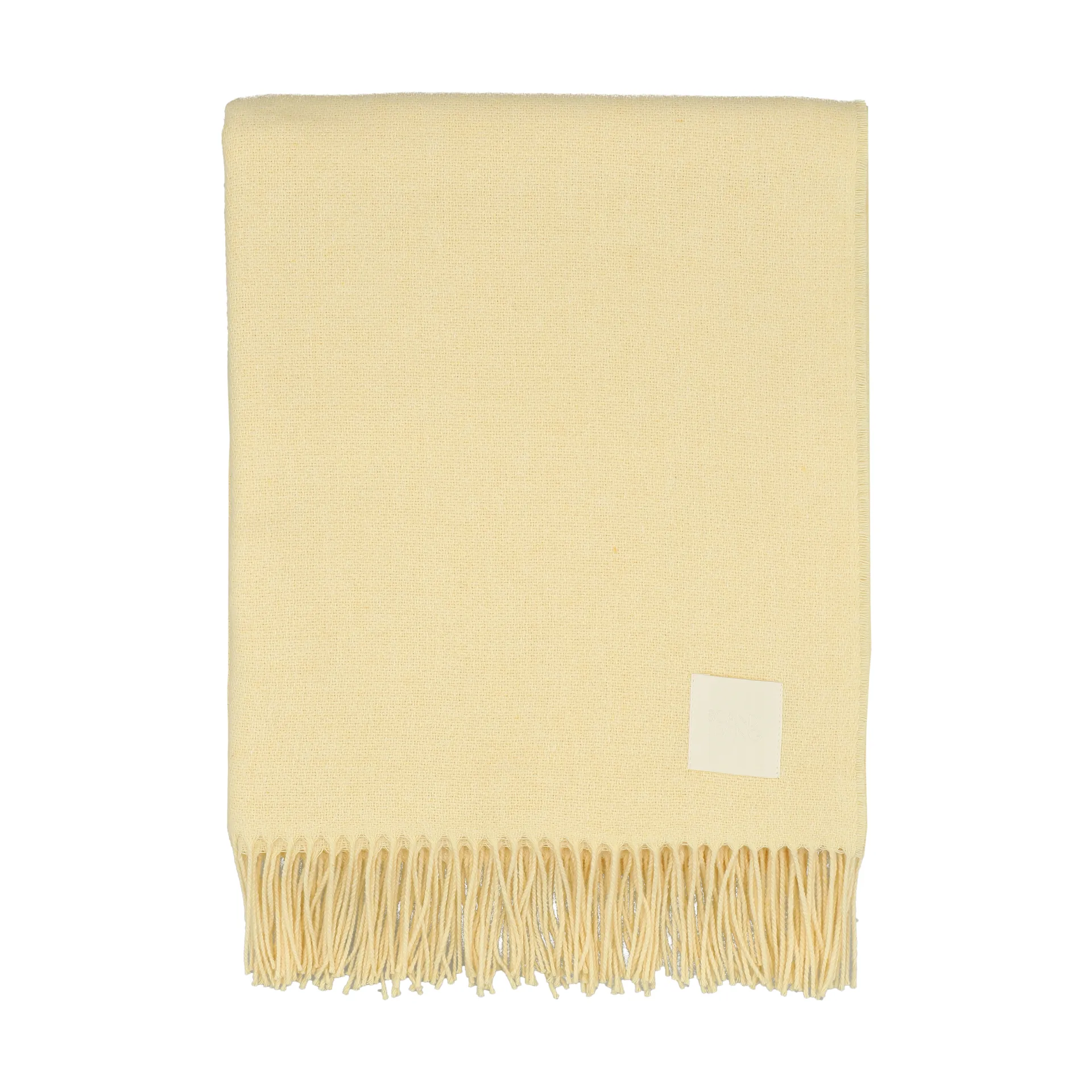 Loom 北欧针织再生棉盖毯125x170cm, 奶油黄 Scandi Living